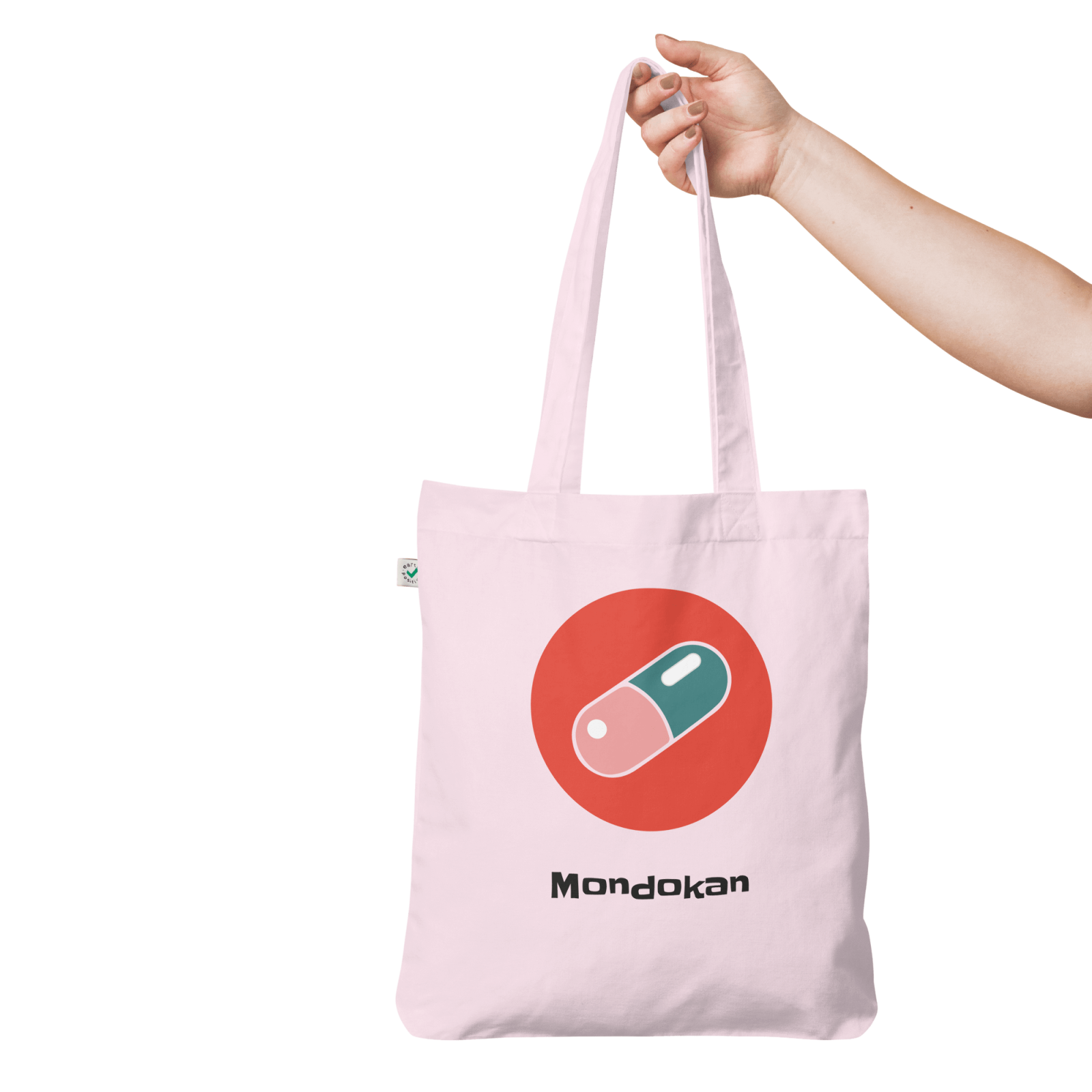 organic fashion tote bag candy pink front 2 646e1e7aca80b