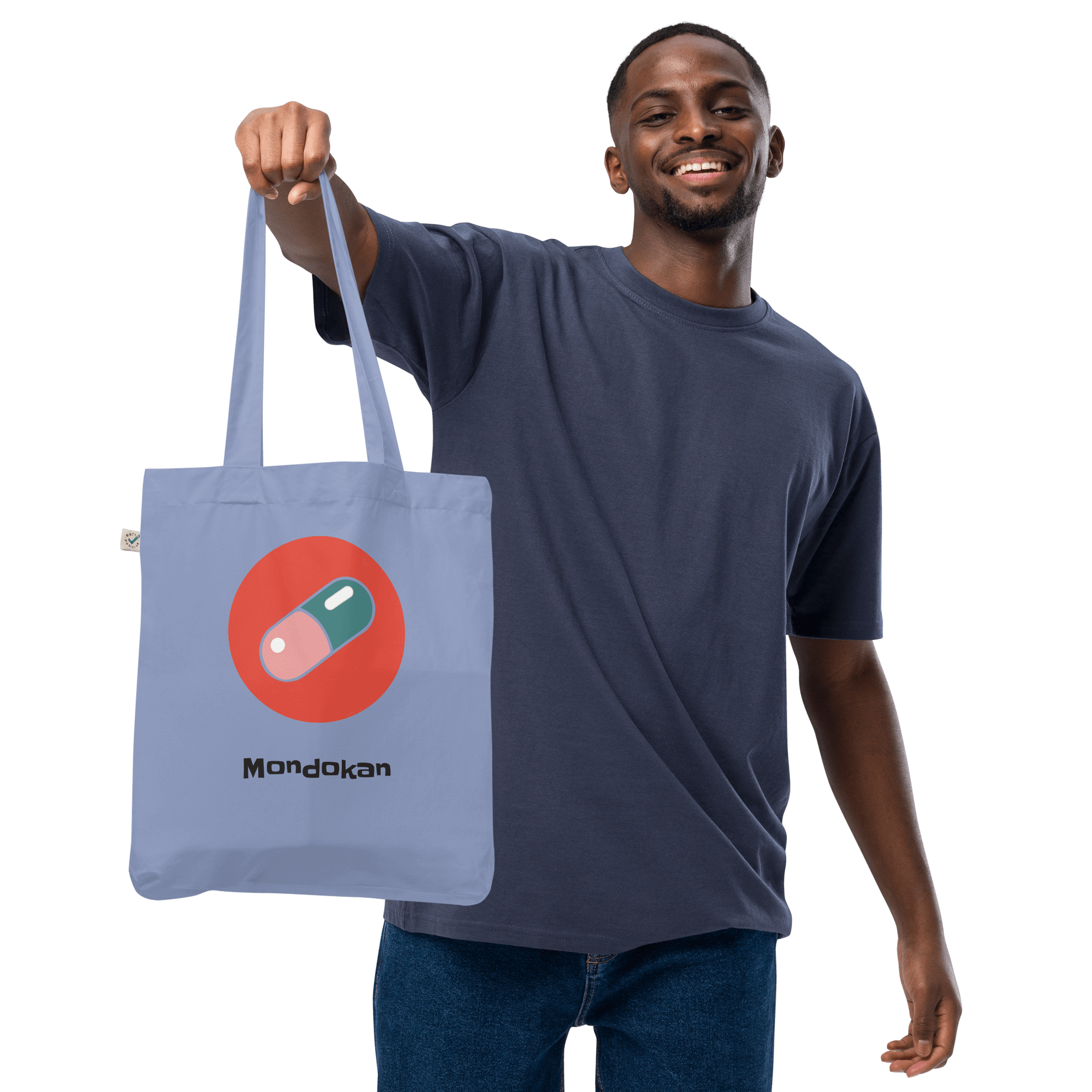 organic fashion tote bag light denim front 64715d91e293c