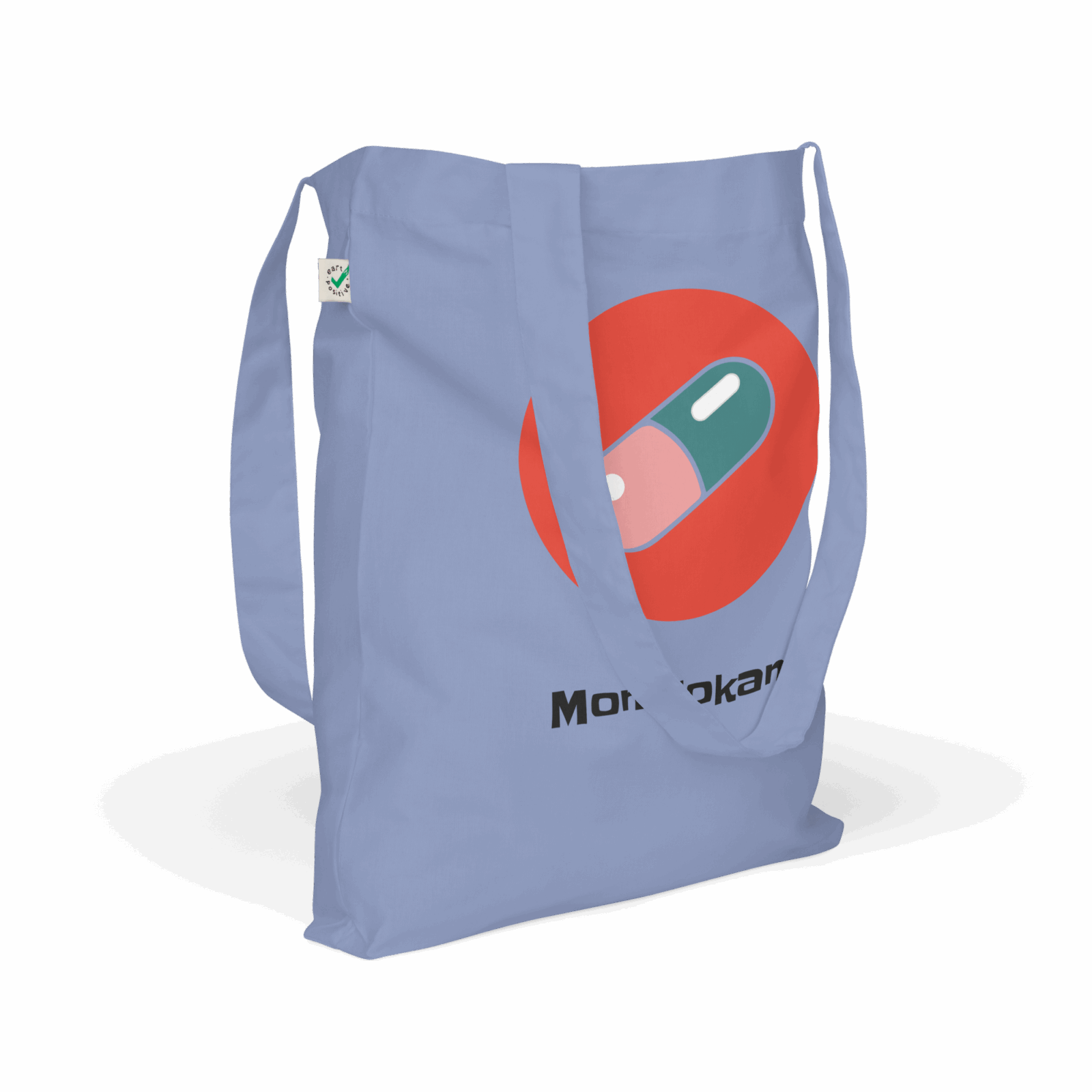 organic fashion tote bag light denim right front 64715d91e3958