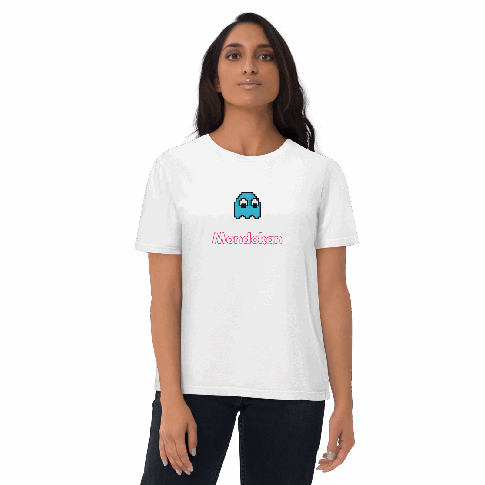 unisex organic cotton t shirt white front 647a457e9a14e