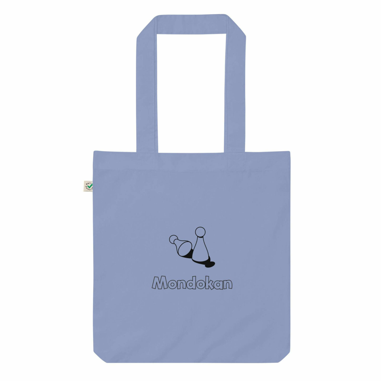 Organic Fashion Tote Bag Light Denim Front 64d8174637dab