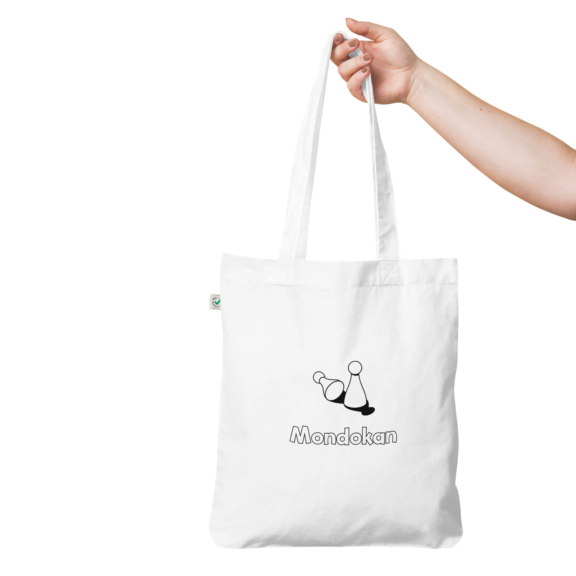 Organic Fashion Tote Bag White Front 2 64d81746380a3
